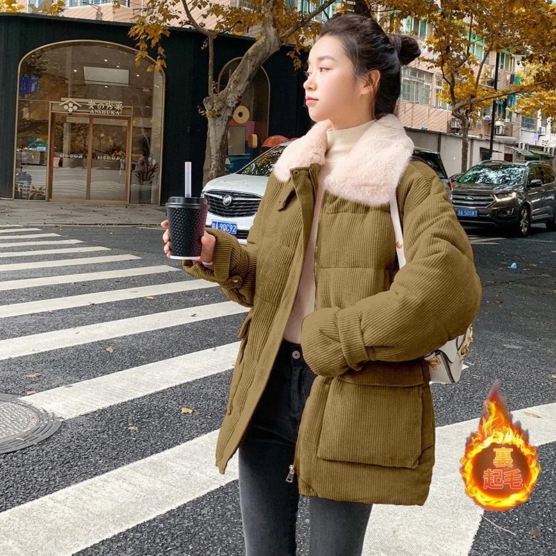 【急速出荷!】中綿コート コート レディース キルティングコート ジャケット アウター コート 無地 中綿ジャケット 羽織 大きい コーデュロイ ダウンコート