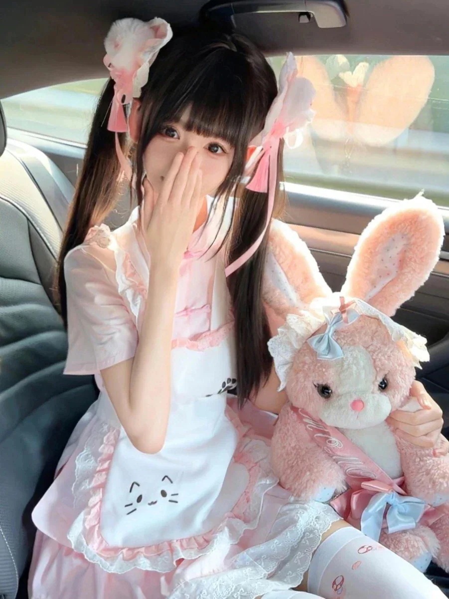 ロリータ コスプレ 2024新作 夏 ロリータ ワンピース メイド服 cos 二点セット