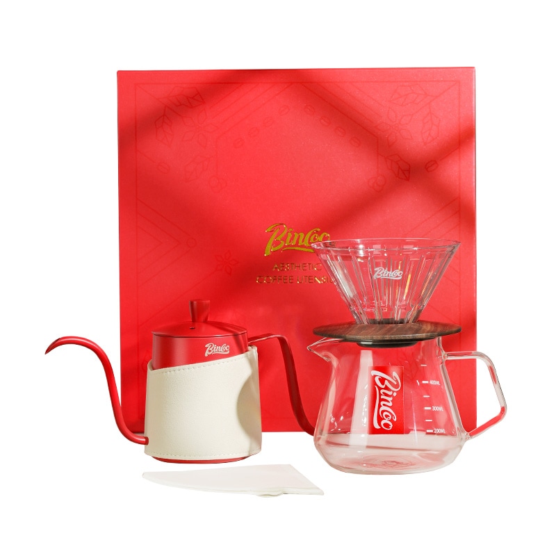 ハンドドリップコーヒーポットセットギフトボックスフィルターカップシェアポットセット器具セット結婚土産