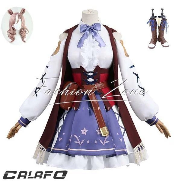 【期間限定】ハロウィンウマ娘 プリティーダービー 風 マチカネタンホイザ 勝負服 コスプレ衣装 ウィッグ 靴 ハロウィン 演出服 変装