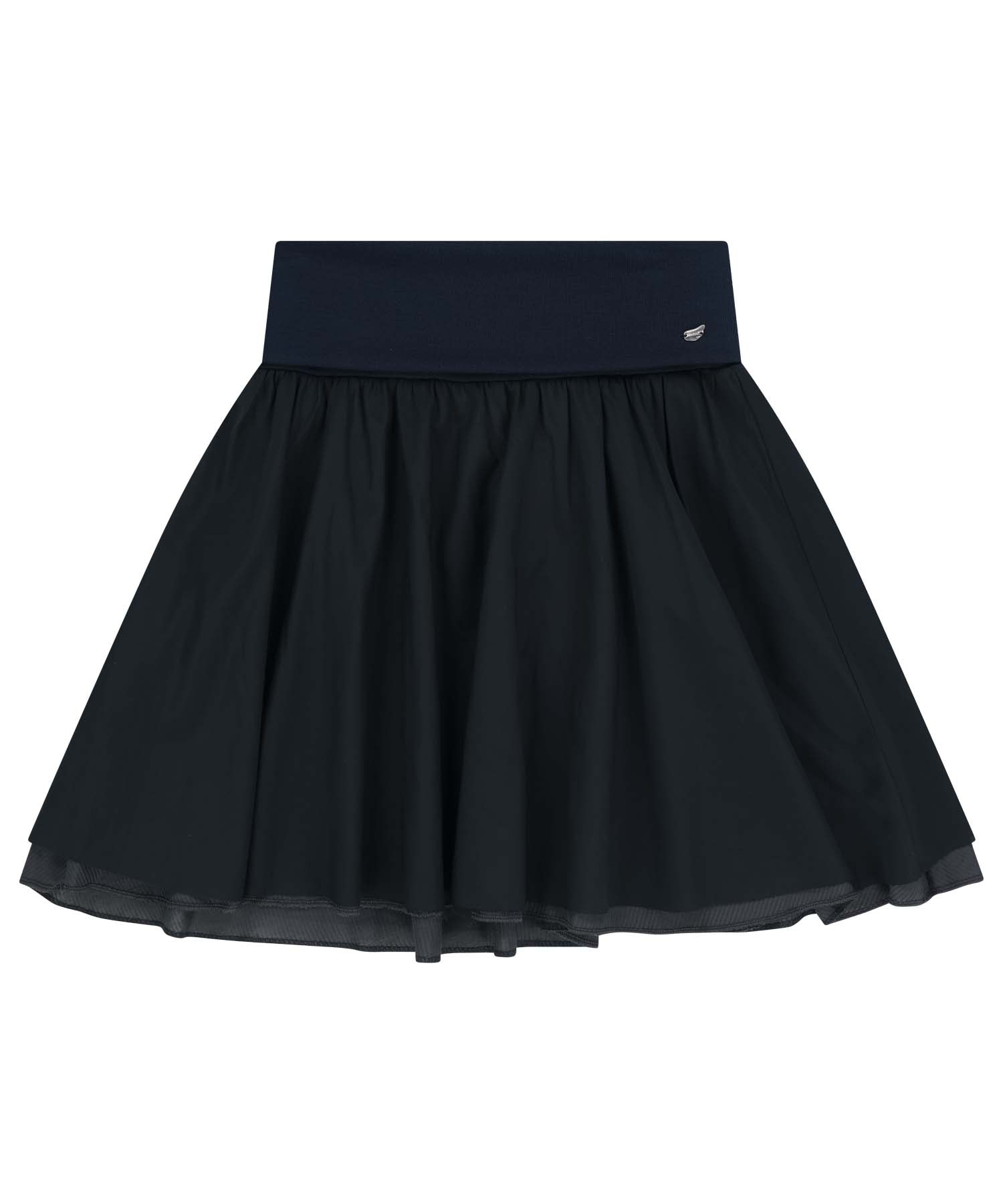 【COYSEIO】 DOUBLE SHIRRING SKIRT : NAVY