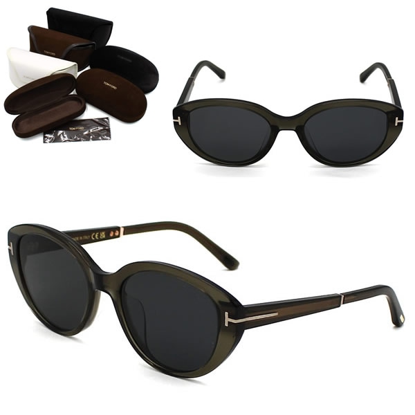 サングラス FT1246-K/S 57A 54 TF1246 EYEWEAR アジアンフィット グレー メンズ レディース ユニセックス
