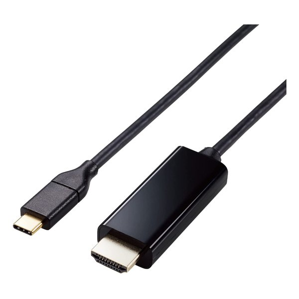 エレコム 変換ケーブルUSB Type-C to HDMI 2m ミラーリング対応 ブラック MPA-CHDMI20BK