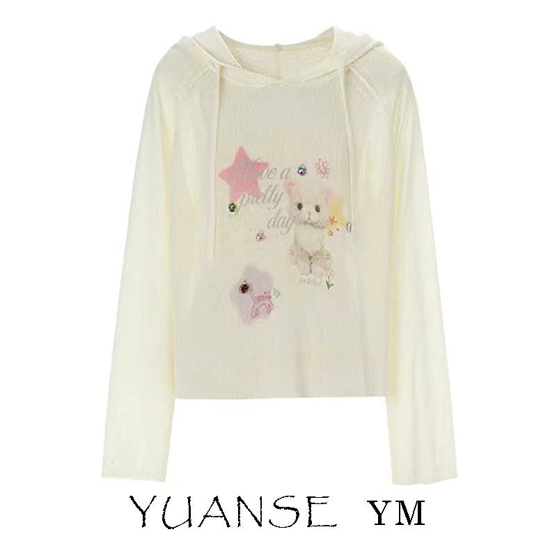 レディース トップス パーカー カジュアル ガールズ 普段使い ガーリースタイル 子供 プリント フード付き スウェットシャツ 女性 秋 スタイリッシュ ガール ファッション 若々しい 多目的 長袖