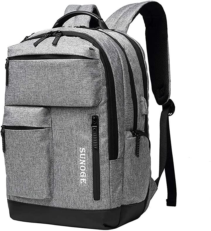 リュック ビジネスリュック バックパック リュックサック 防水 撥水加工 大容量 軽量 メンズ レディース 兼用(4.ライトグレー)