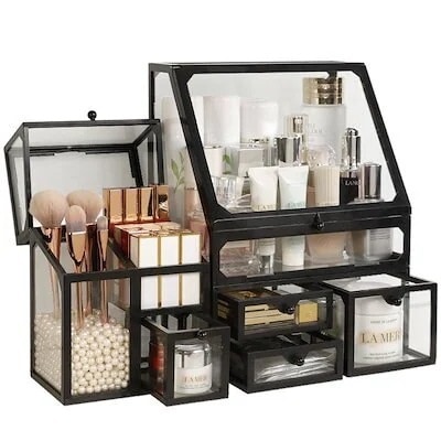 送料無料 insネット紅化粧品収納ボックス大容量防塵学生寮デスクトップ口紅スキンケア整理棚36041206612066