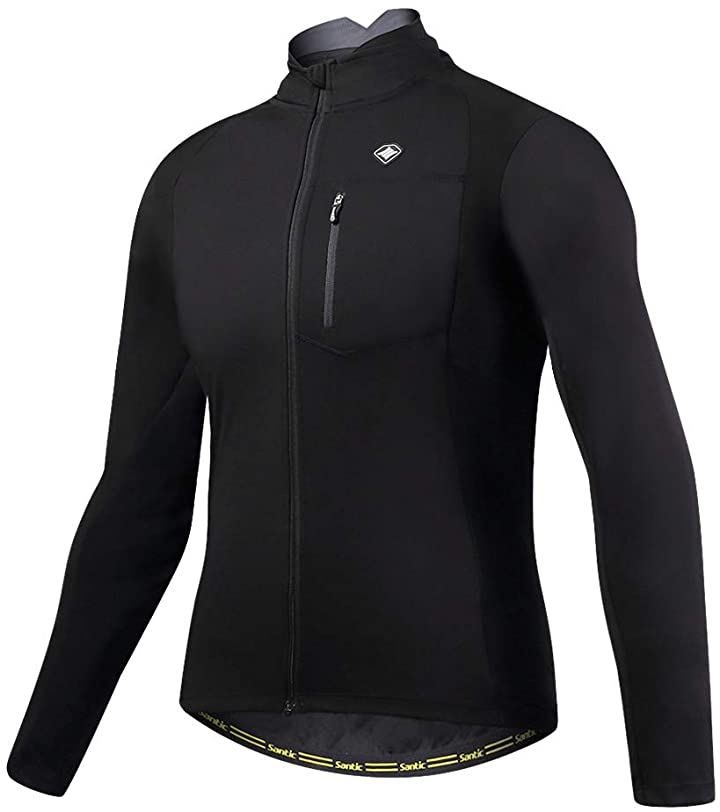 メンズ サイクルジャージ 長袖 サイクルジャケット ウィンドブレーカー 防風 防寒 秋冬用 XXXL( ブラック, 3XL) 5,129円