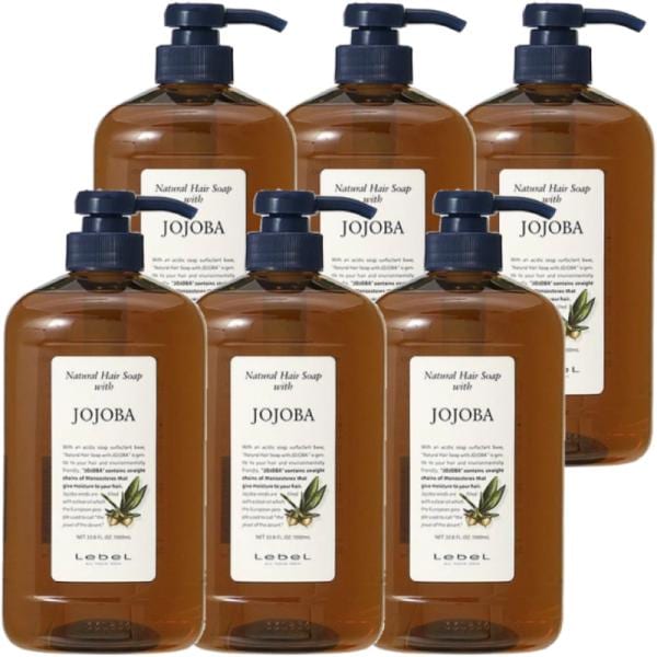 ルベル ナチュラル ヘアソープ シャンプー ホホバ JO 1000ml サロン専売品 6個セット