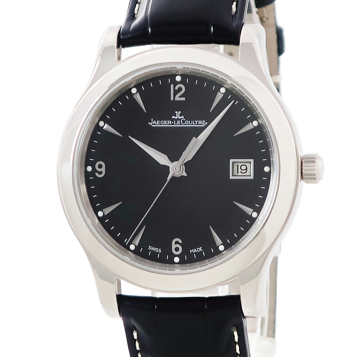 マスター ウォッチ 147.3.37.S 自動巻き メンズ K18WG無垢製 ブラック バー デイト 3年保証