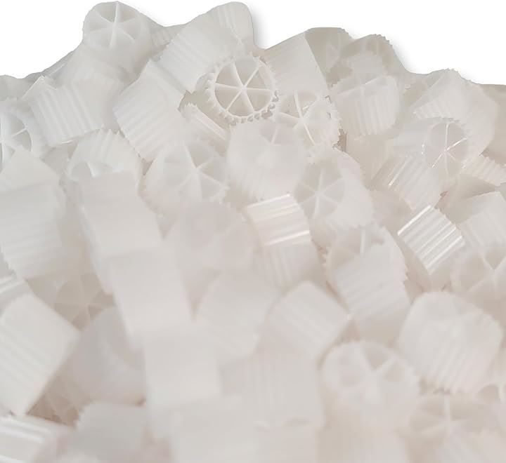 流動ろ材 Φ15 多孔質濾過フィルター材料 水槽用品 ろ過材 生物濾過 バクテリア 微生物 床 MBBR 約15mmx10mm( 1000g)