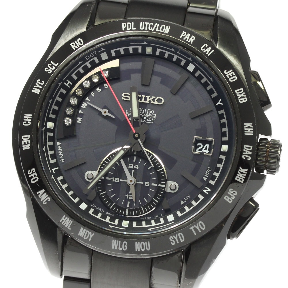 セイコー SEIKO SAGA125/8B54-0AP0 ブライツ スターウォーズ ダースベイダー 限定1500本 ソーラー電波 メンズ _811458【中古】