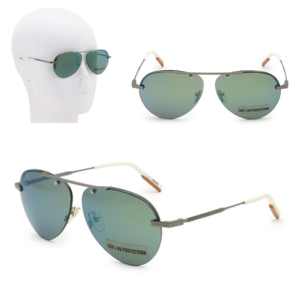 サングラス EZ0117/S 12Q 61 Ermenegildo Zegna ガンメタル グレーグリーン ノーズパッド UVカット