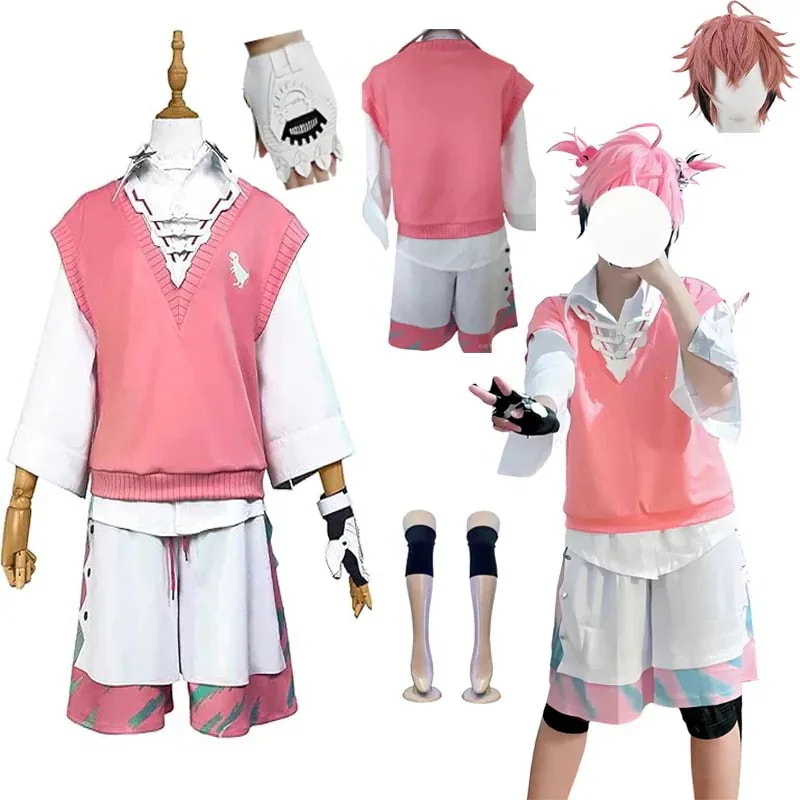 赤城ウェン/コスプレ/衣装/コスチューム/ウィッグ/変身/仮装/変装/ハロウィン/クリスマス/誕生日/忘年会/ウィッグ/追加可能/セパレート