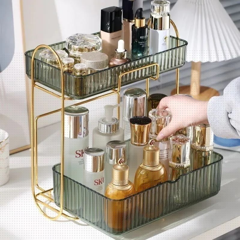 メガ割 網紅化粧品収納軽量贅沢デスク収納棚用整理化粧品収納棚福袋