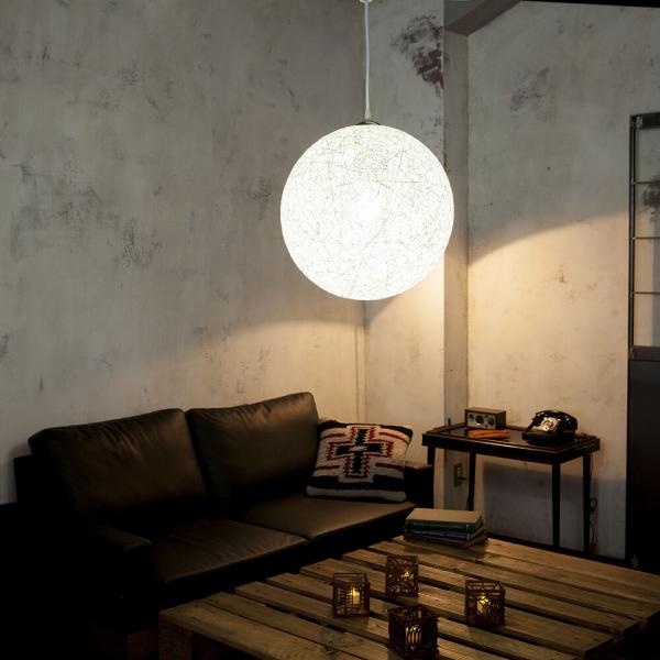 ランダムライト ペンダントランプ 白 おしゃれ ナチュラルモダン 明かり 照明器具 リプロダクト 引っ掛けシーリング 45cm