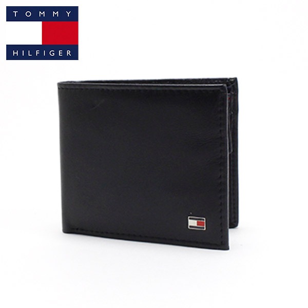 二つ折り財布 メンズ Wallet ブラック 小銭入れ付き ロゴ 31TL25X003 001