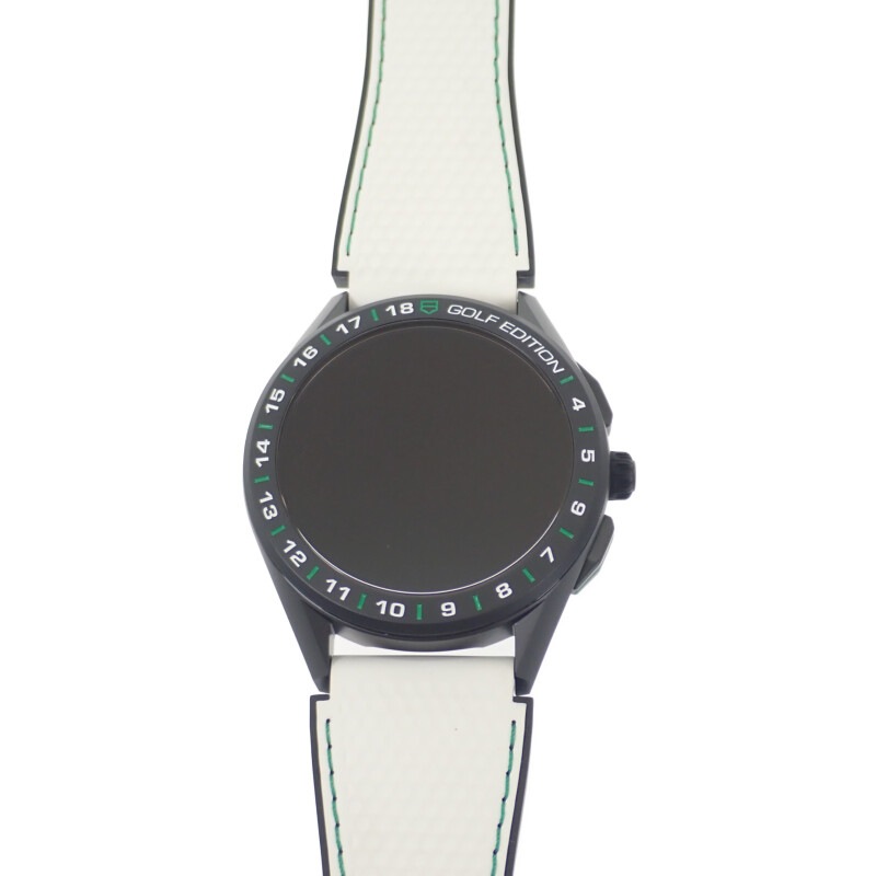 コネクテッド ゴルフエディション SBG8A82.EB0206 腕時計 チタン ラバー ブラック文字盤 メンズ【Aランク】