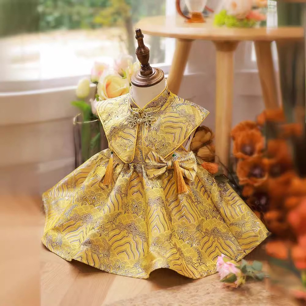 女の子のための1歳のドレスタンスーツ2025年春春グラブビールガールドレス 4,834円