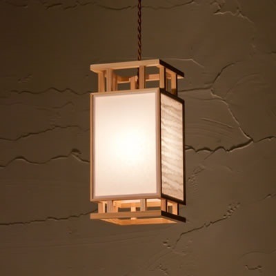 新洋電気 和風照明 和室 ペンダントライト 間 ma 波落水×無地 AP843【送料無料】