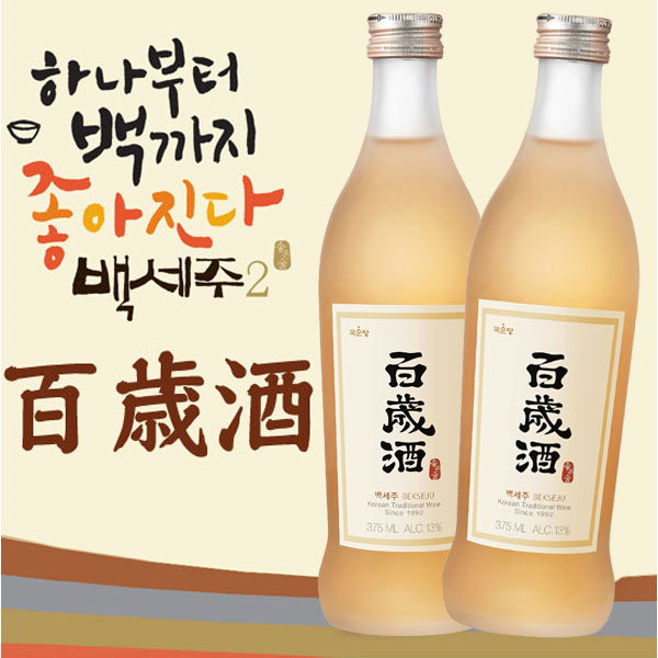 麹醇堂（クッスンダン）　百歳酒（ペクセジュ）　375ml　韓国お酒　韓国食材*韓国お酒/健康酒　백세주