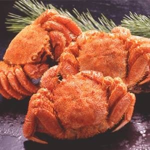 (北海道産)ボイル毛ガニ姿（約650g×3尾）