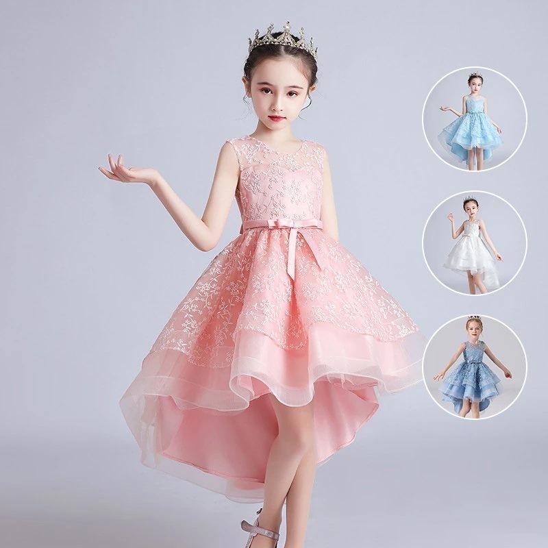 【10点セット】子供ドレス ピアノ発表会結婚式キッズフォーマルドレスワンピース ロングドレス 子供服 女の子フラワーガール花柄 演出服