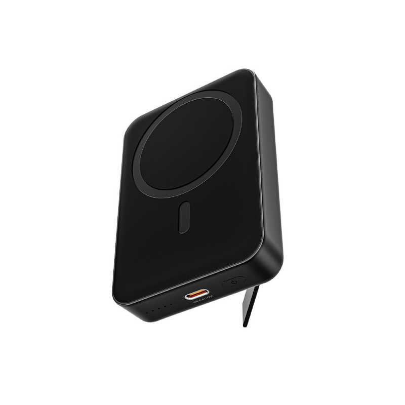 AUKEY　モバイルバッテリー MagLink 10000mAh マグネット式ワイヤレス充電機能 PD20W対応 折りたたみスタンド ブラック 　PB-ML01-BK