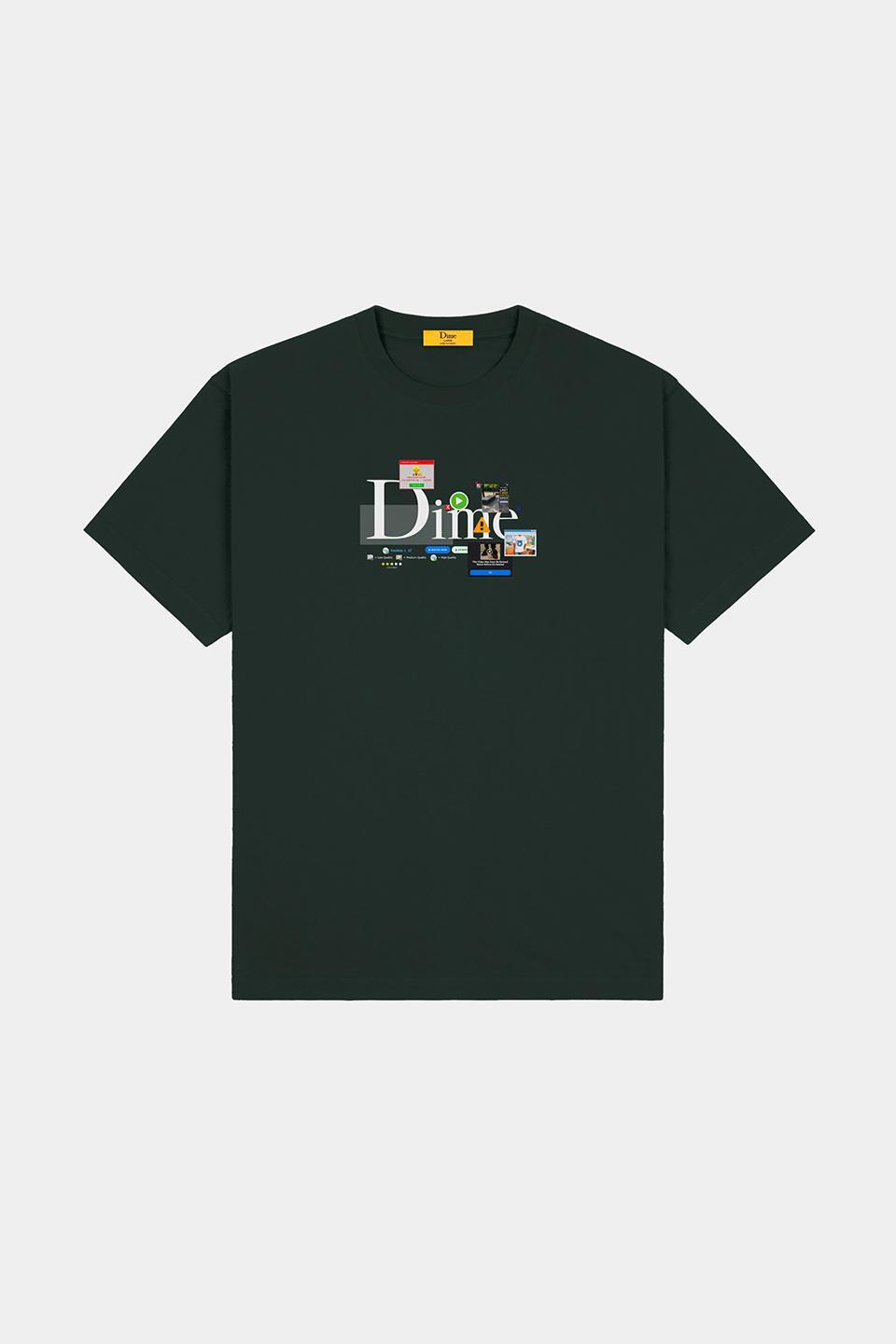 【DIME】 DIME CLASSIC ADBLOCK T-SHIRT : GREEN LAKE