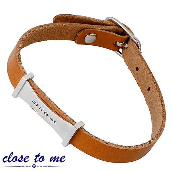 クロストゥーミー close to me シルバー レザー ブレスレット ライト