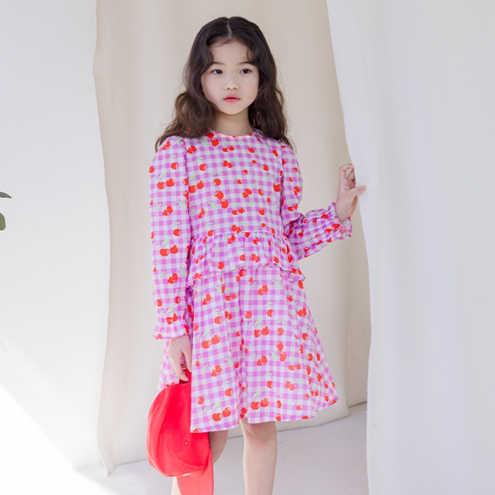 アイラブジェイ チェック チェリー ワンピース JUSOP29