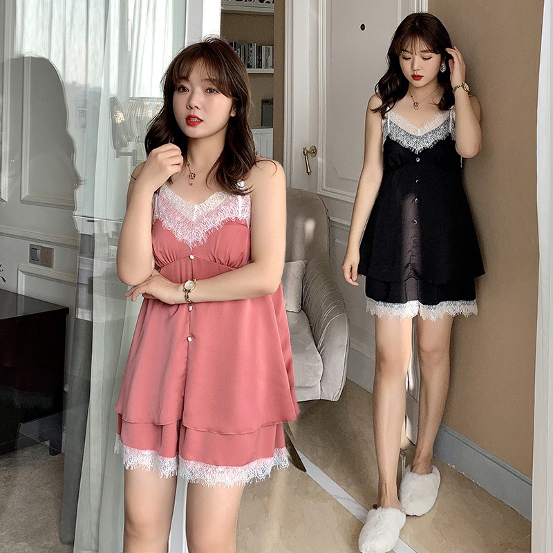 XL4XL:2点セット韓国ファッション 大人気可愛 パジャマ ルームウェア セットアップ レディース 婦人ナイトウェア 上下セット 2点セット体形カパー 部屋着おしゃれ 5L 4Lナイトウェア