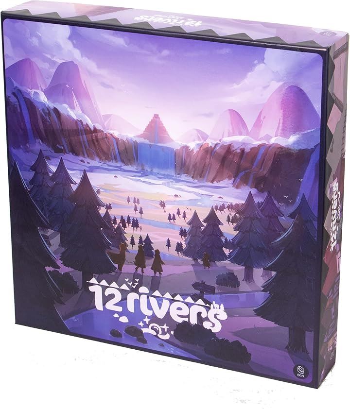 大型ボードゲーム 戦略ゲーム トゥエルブリバーズ 家族向け 2-4人 45-75分 公式日本語訳付き