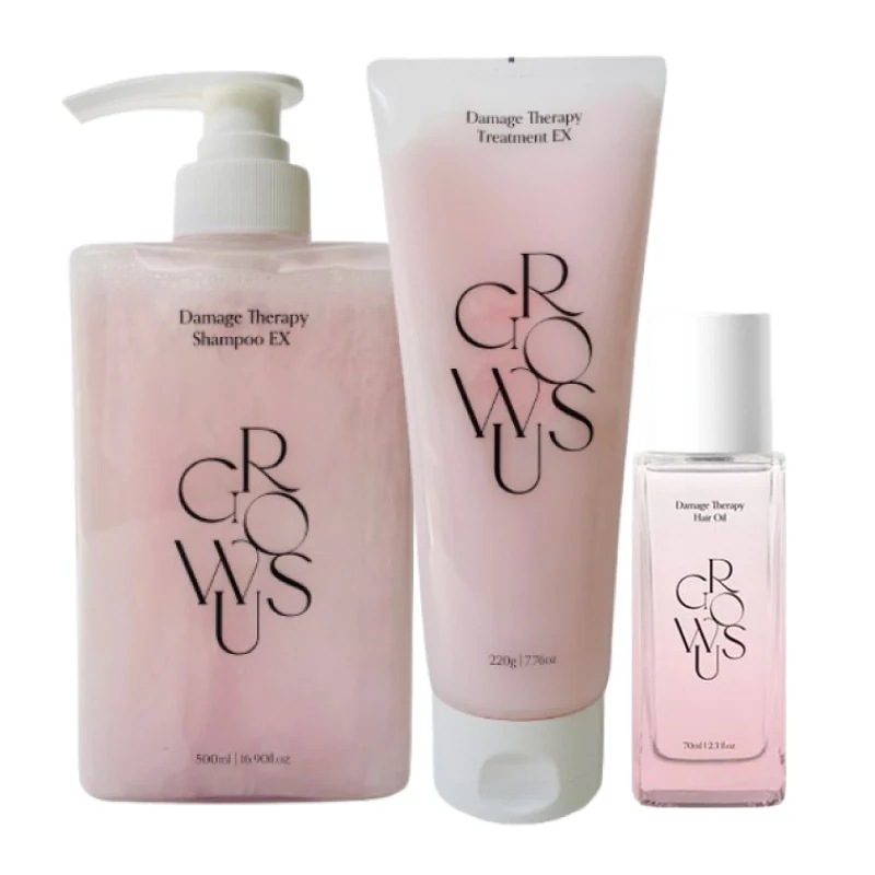 ダメージセラピー 3点セット(シャンプーEX 500ml+トリートメント220g+ヘアオイル65ml)