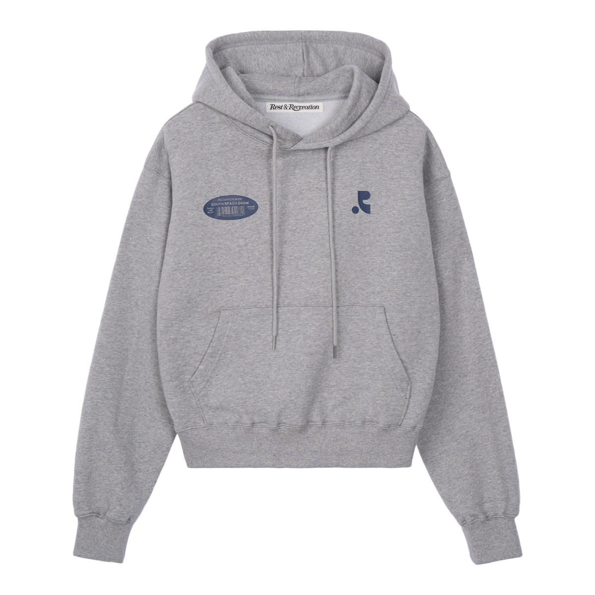 【REST & RECREATION】 RR 22 LOGO CROPPED HOODIE : 3COLOR