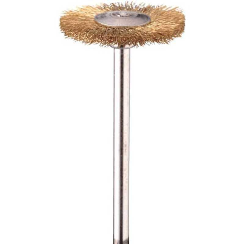 ミニター　ミニモ 金属ブラシ ホイール 真鍮 φ22 (10本入)　FC4045