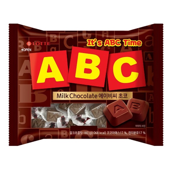 ABCチョコ 187g x 8袋