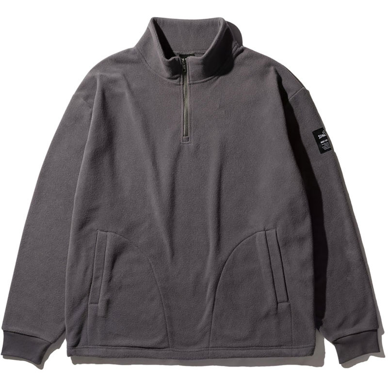 コートサイド フリース ハーフジップ プルオーバー バスケットボール フリース＆ベロアジャケット (smj25113-7900)