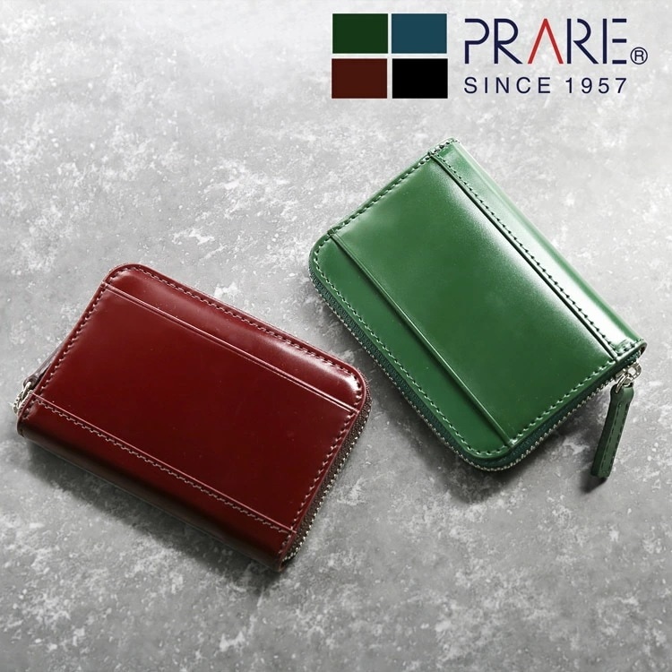 コードバン ミニ 財布 本革 小さい 小銭入れ おしゃれ 日本製 コンパクト ブランド プレリー コードヴァン ラウンドファスナー レザー 小さめ 馬革 薄い 軽量 革財布 シンプル ミニサイフ A