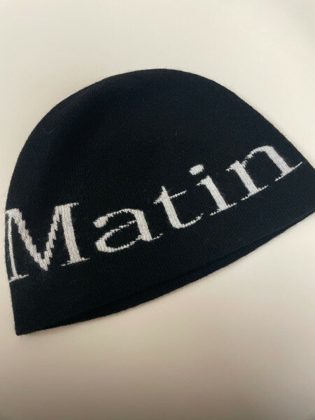 Matin ロゴ入り ニット帽 210.jpg