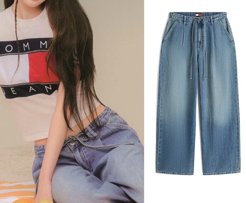 Drawstring Loose Denim pants (T32G6NEW40TWT11A5 )