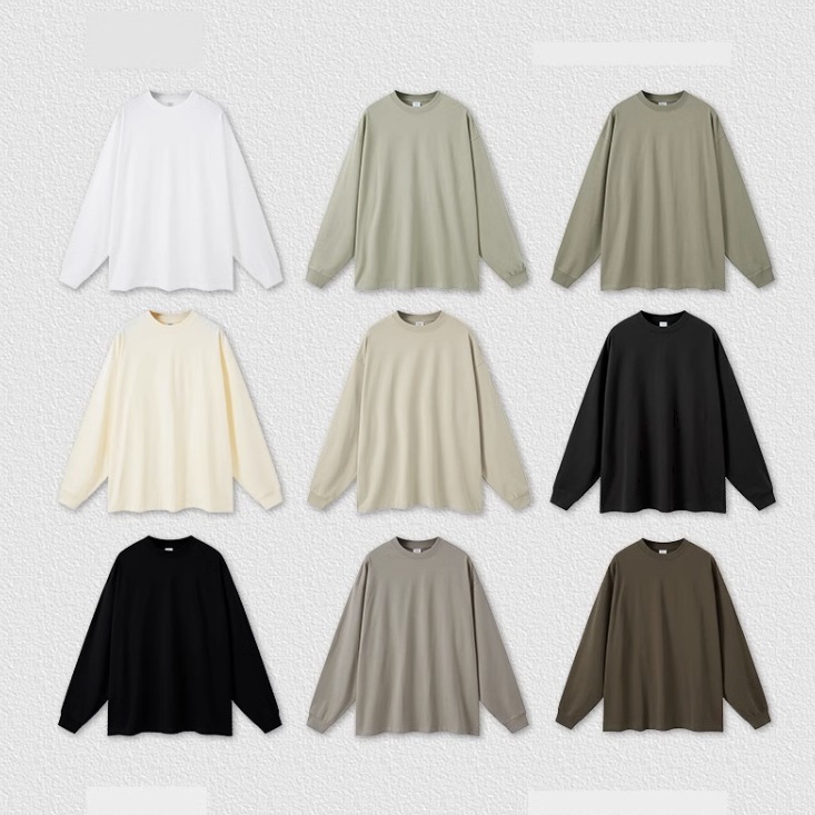 トップス プルオーバー トレーナー 白トップス 袖あり 長袖 ラウンドネック 襟なし 大人可愛い シンプル カジュアル 大人 上品 おしゃれ かっこいい レトロ 大人女子 こなれ感 ラフ メンズライク