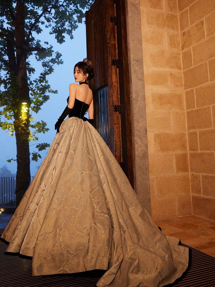 女性用同系ドレスブラックトーストドレス結婚式婚約誕生日高級ホスト 7,391円