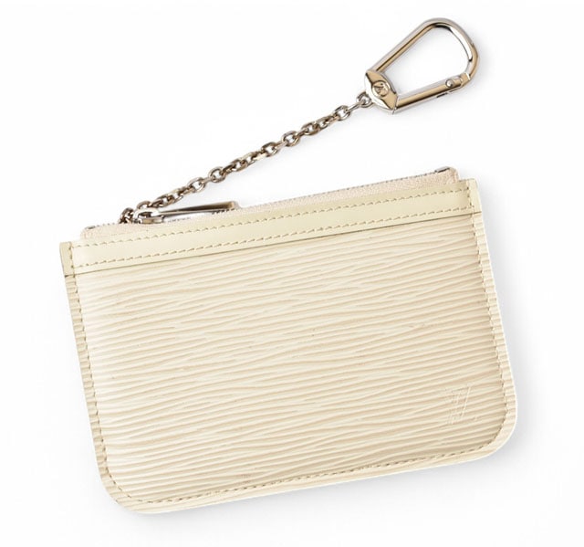 小銭入れ/キーケース/コインケース ミニ財布/ポシェット・クレ NM M66602 エピ イヴォワール レザー M6660J 未使用【中古】