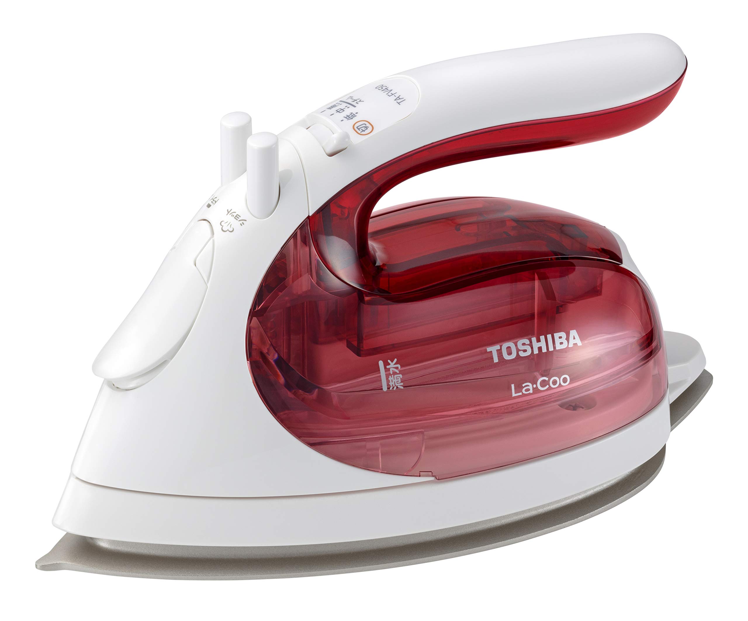 東芝 アイロン スチーム 衣類スチーマー コードレス TA-FV450 軽量 約0.9kg コンパクト スチーム持続時間 約2分 スチーム量 約5ml/分 シルバーチタンコート かけたまま ピンク 11,027円