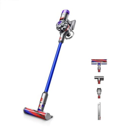 DYSON(ダイソン) コードレス掃除機 DYSON V8 SLIM FLUFFY EXTRA スティック ハンディクリーナー サイクロン (SV10K EXT BU) 【2年間のメーカー保証 (ご購 39,400円