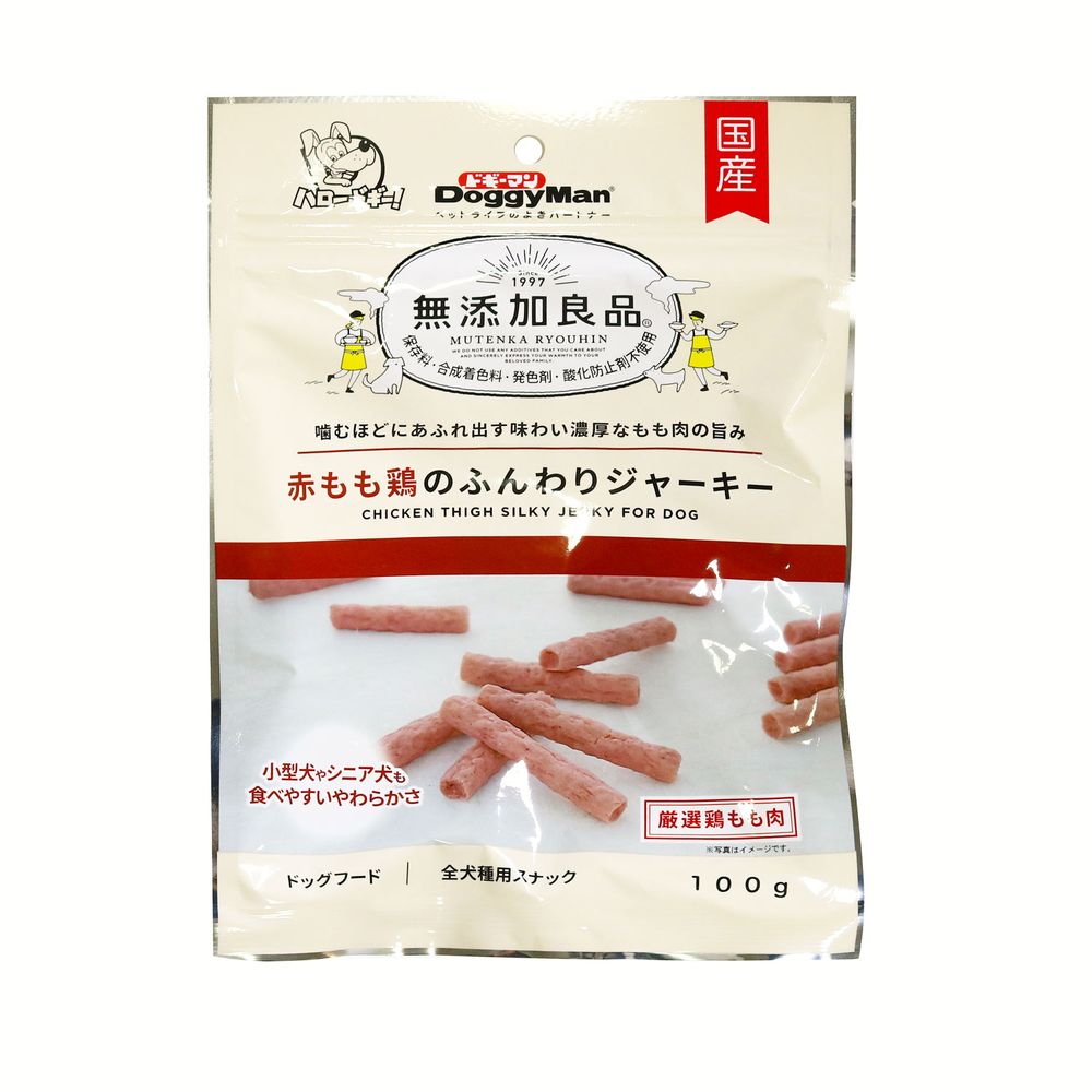 （まとめ買い）無添加良品 赤もも鶏のふんわりジャーキー 100g 犬用おやつ [x16]