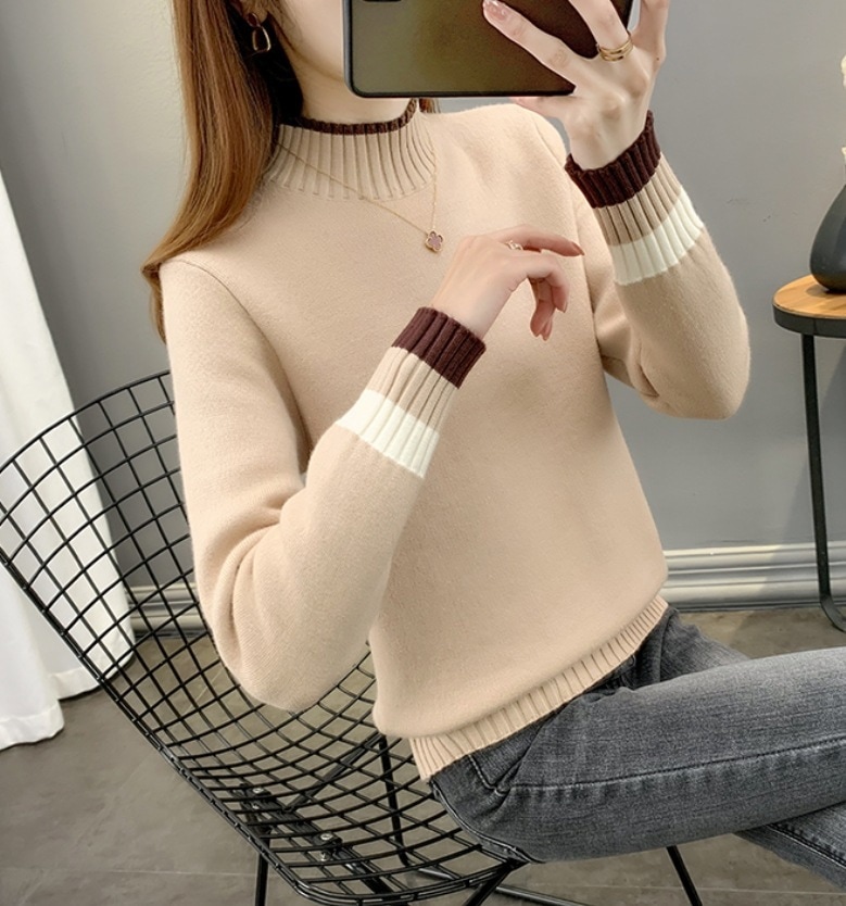 トップス デート モテアイテム ニットソー 長袖 タートルネック モコモコ ふわふわ ウール 裏起毛 可愛い きれいめ 上品 おしゃれ かっこいい 可愛い ラブリー キュート ガーリー クール