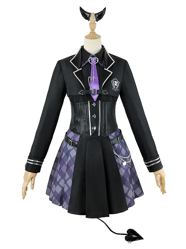 vtuber にじさんじ 常闇トワ 制服 コスプレ衣装+ウィッグ アニメ ゲーム コスチューム 変装 仮装