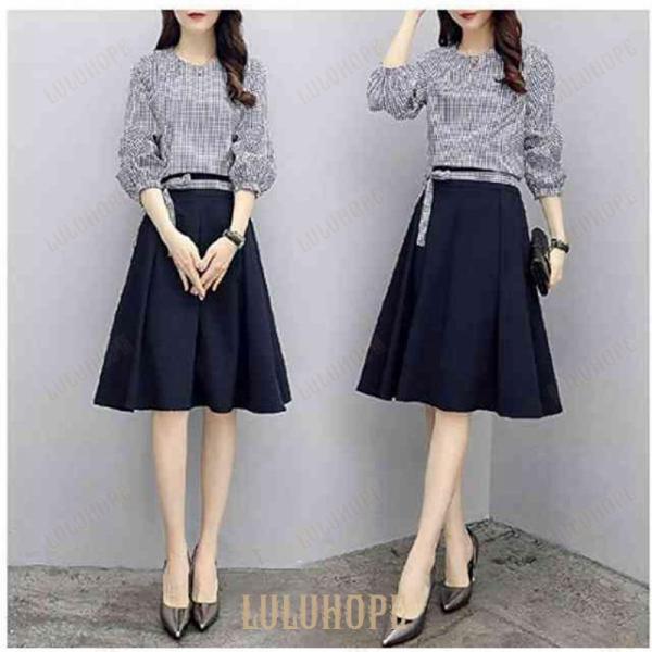 ワンピース レディース ひざ丈 ワンピース カジュアル 長袖 大きいサイズ 春 夏 春ワンピ 痩せて見える スレンダー 甘め 清楚 シック シンプル 大人女子 親 普段