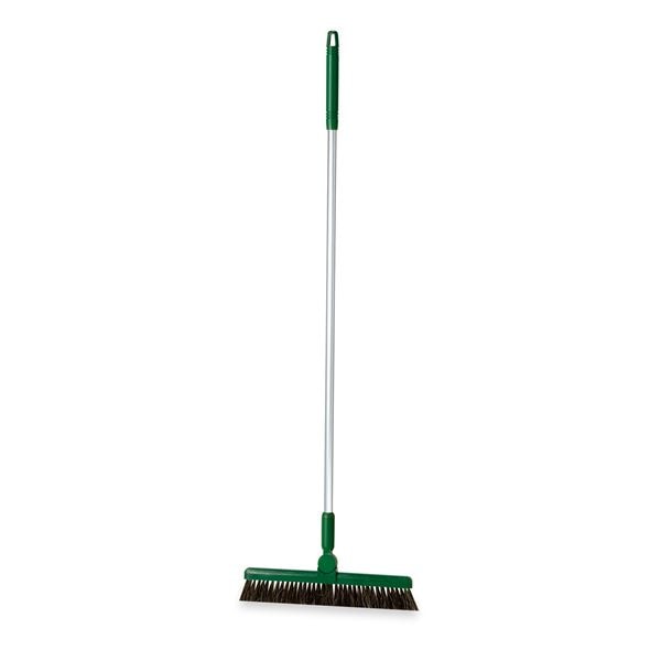 （まとめ） ほうき/掃除用品 1本柄 グリーン 30cm 全長：約101cm BM-2ホーキ30 業務用 施設 店舗 5セット